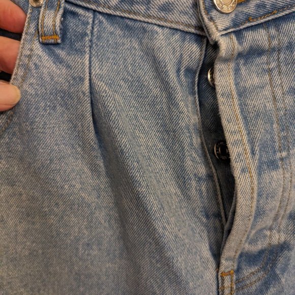 80s GAP | PLEATED |  Lightwash | TAPERED LEG Jeans! | 10 | Button Fly | EVC - Picture 4 of 8